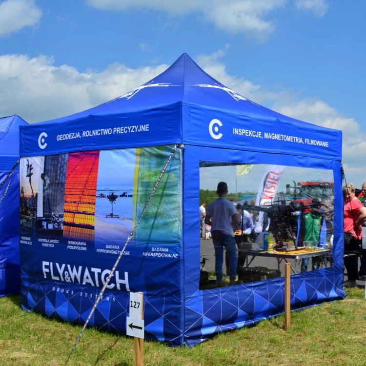 Namiot reklamowy 3x3 z nadrukiem Fly & Watch