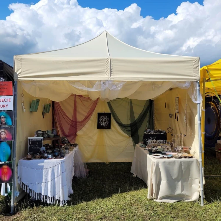 Namiot ekspresowy 3x3 ecru