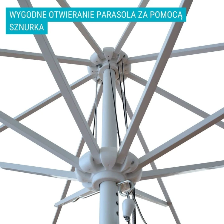 Konstrukcja parasola reklamowego 4x4 m