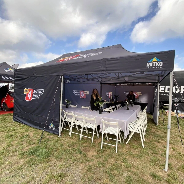 Namiot reklamowy 3x6 z nadrukiem sublimacyjnym 4RT