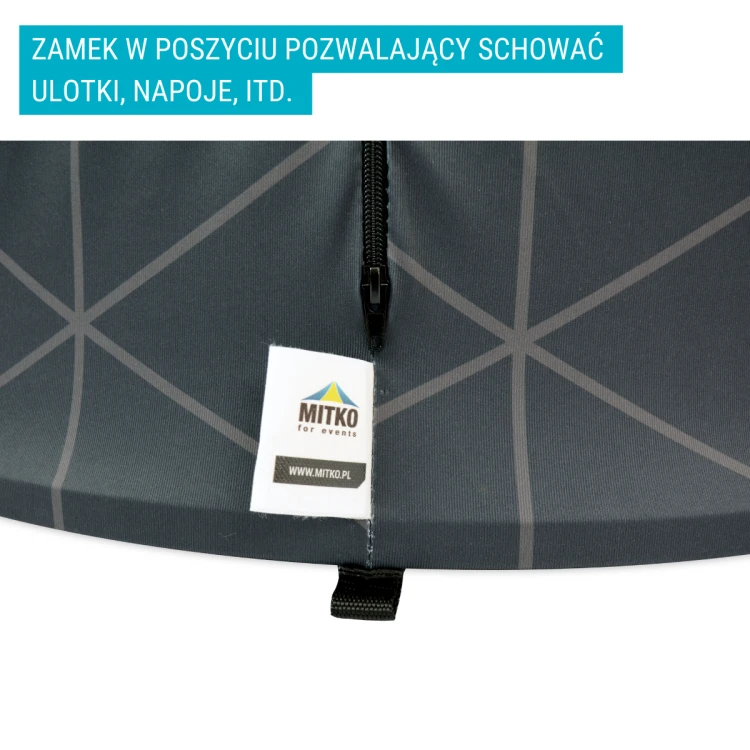 Zamek w trybunce tekstylnej