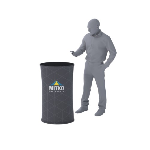 Trybunka tekstylna owalna