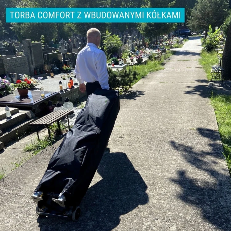 Torba transportowa z kółkami do namiotu pogrzebowego