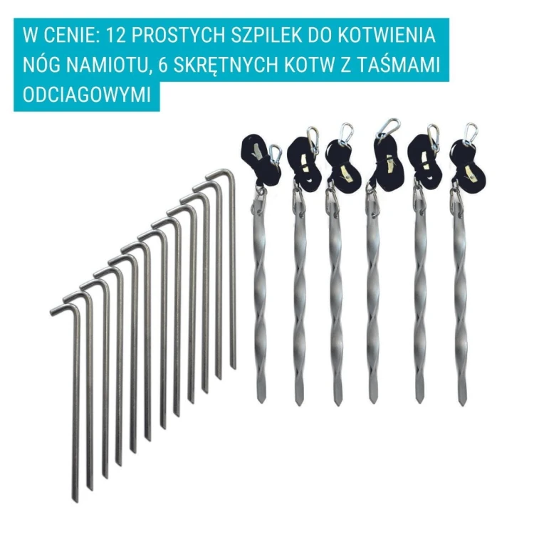 Zestaw do kotwienia namiotu pogrzebowego 3x6 m