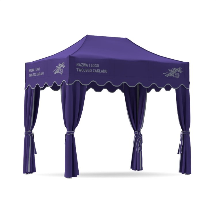 Fioletowy namiot pogrzebowy 2x3