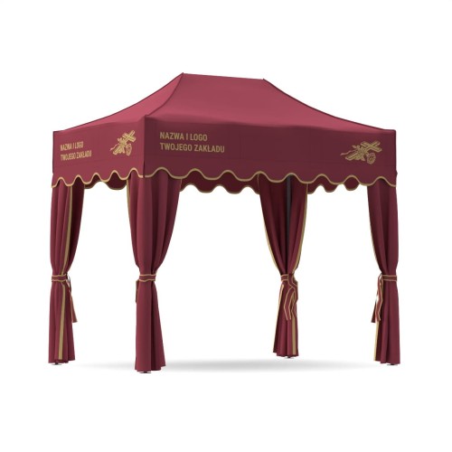 Bordowy namiot pogrzebowy 2x3