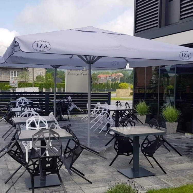 Parasol reklamowy 3,5x3,5 m Torino z nadrukiem cyfrowym