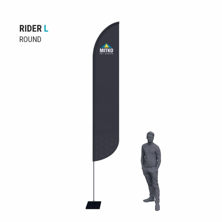 Flaga reklamowa Rider L Round