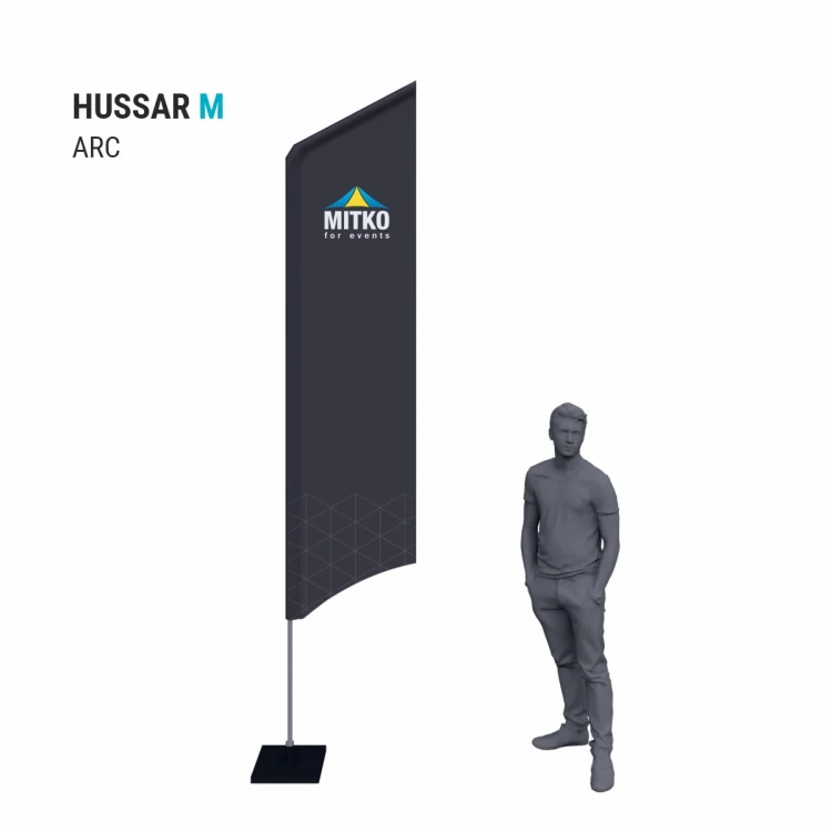 Flaga reklamowa Hussa M Arc