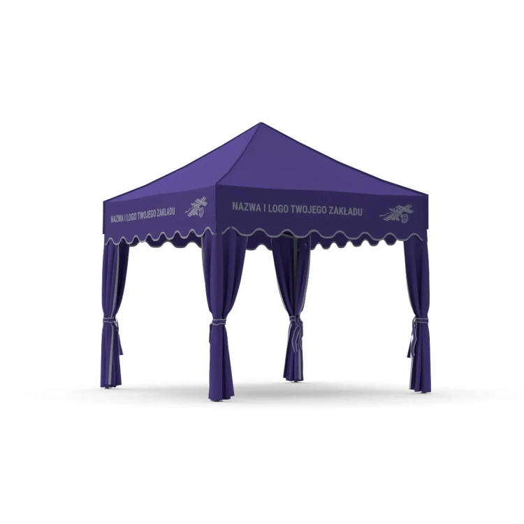 Fioletowy namiot pogrzebowy 3x3