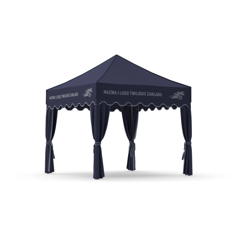 Ciemnoniebieski namiot pogrzebowy 3x3