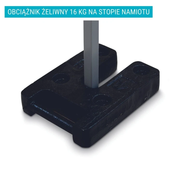 Obciążnik żeliwny 16 kg na stopie namiotu pogrzebowego