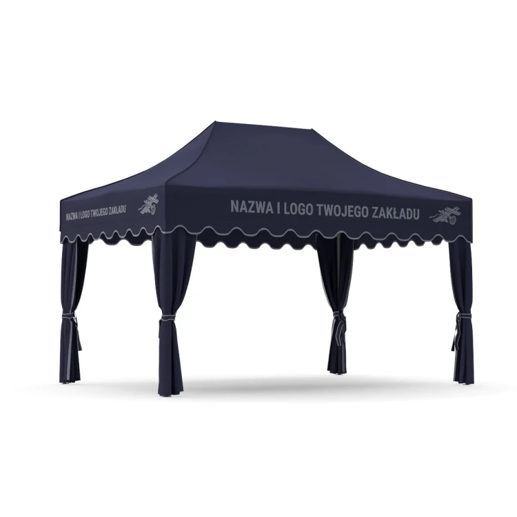 Ciemnoniebieski namiot pogrzebowy 3x4,5 m