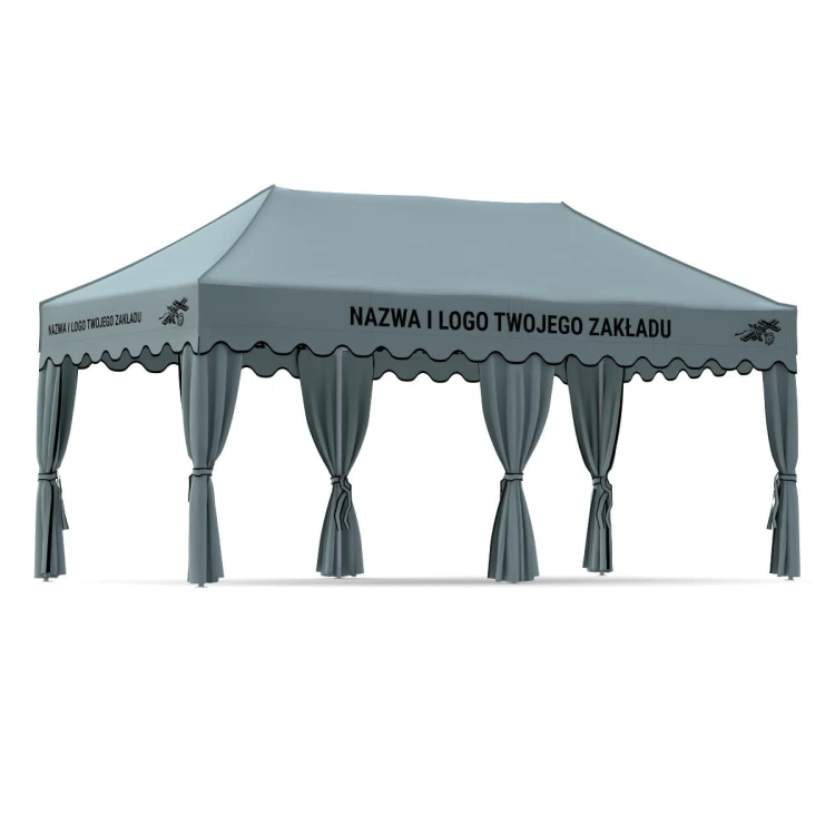 Szary namiot pogrzebowy 3x6