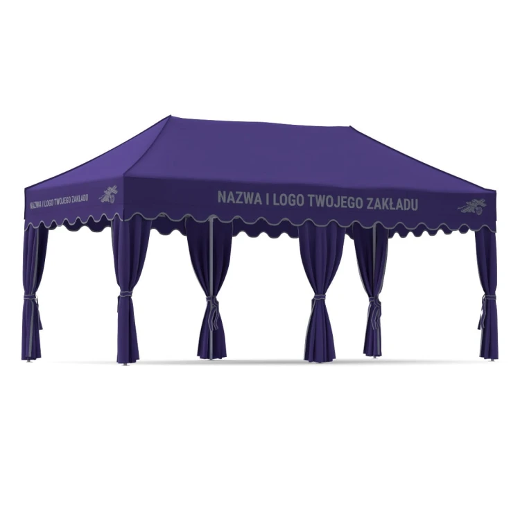 Fioletowy namiot pogrzebowy 3x6