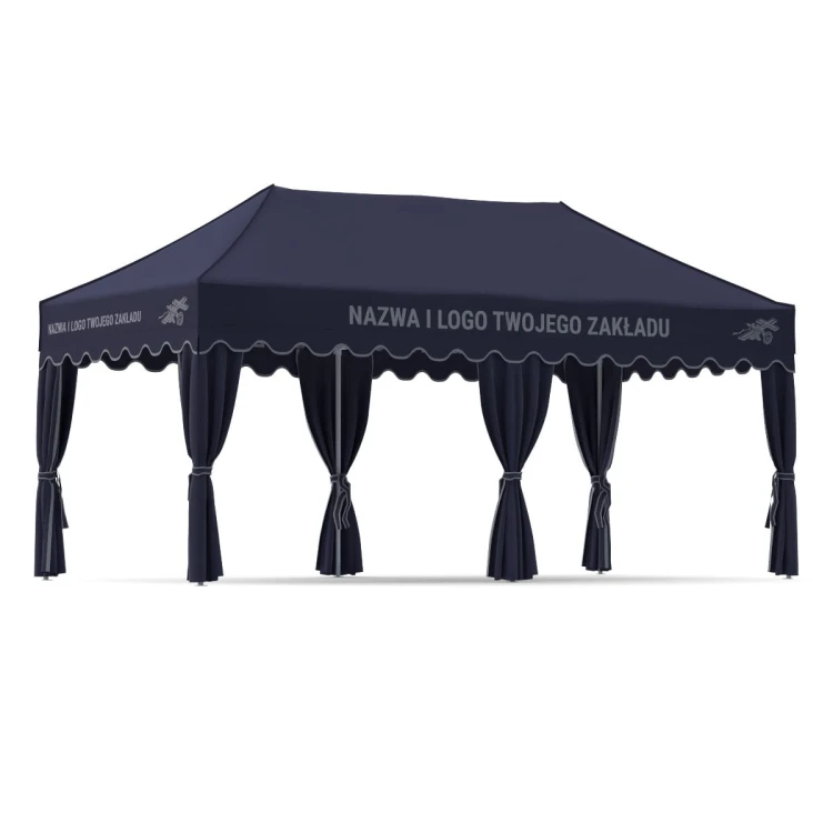 Ciemnoniebieski namiot pogrzebowy 3x6