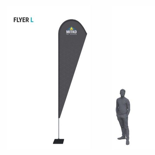 Flaga reklamowa Flyer L z nadrukiem Mitko