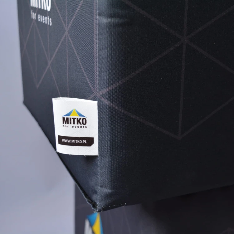 Kostka reklamowa MITKO - wszywka z oznaczeniem producenta