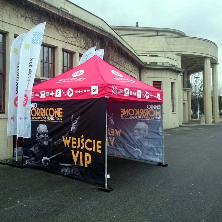 Namiot ekspresowy reklamowy 3x3 + 3 ściany z nadrukiem Wrocław