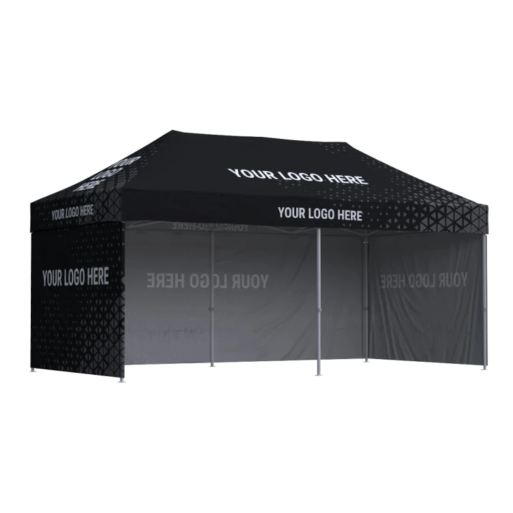 Namiot reklamowy 3x6 Octa Go z nadrukiem, 3 ściany z nadrukiem