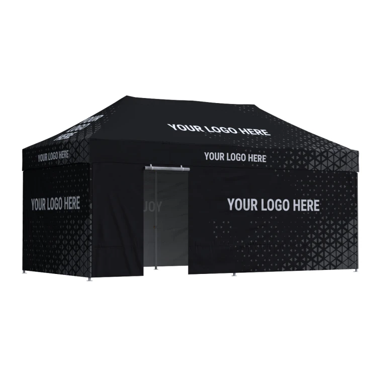 Namiot reklamowy 3x6 Octa Go z nadrukiem, 3 ściany z nadrukiem + drzwi