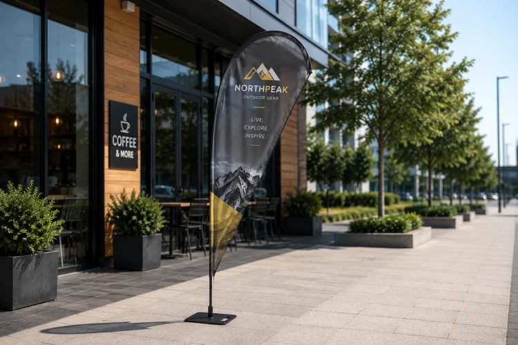 Flaga reklamowa Flyer S Flex z nadrukiem Northpeak