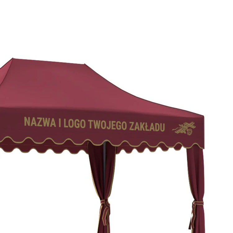poszycie namiotu pogrzebowego 3x4,5- dark red