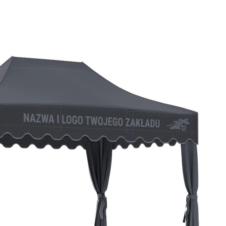 poszycie namiotu pogrzebowego 3x4,5- dark gray