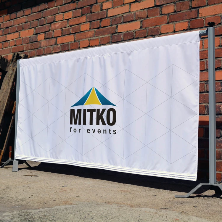 Płotek reklamowy poliester