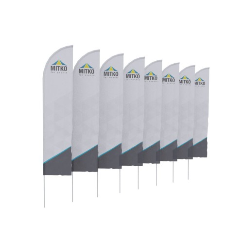 Zestaw 8 flag Rider L