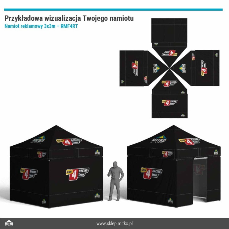 Namiot reklamowy 3x3m – RMF4RT