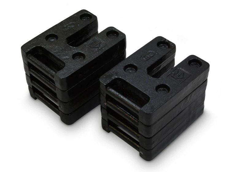 8 obciążników żeliwnych