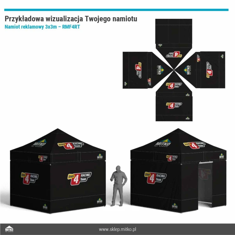 Namiot reklamowy 3x3m – RMF4RT