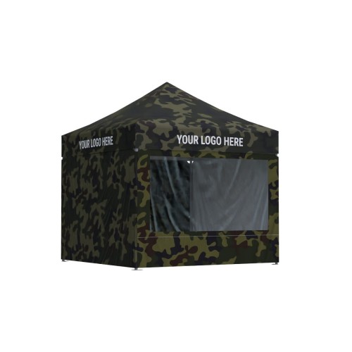 Namiot ekspresowy 3x3 dla służb mundurowych, kolor kamuflaż