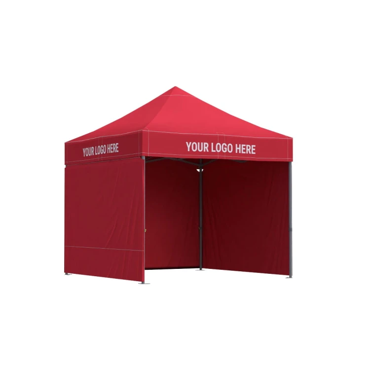 Namiot ekspresowy 3x3 dla służb mundurowych + 3 ściany, Czerwony