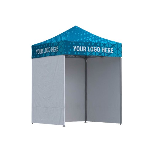 Namiot reklamowy 2x2 z nadrukiem na dachu