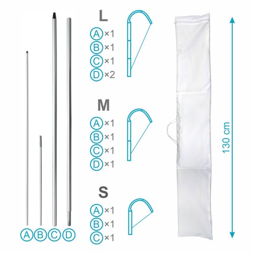 Maszty do flag reklamowych Flyer M