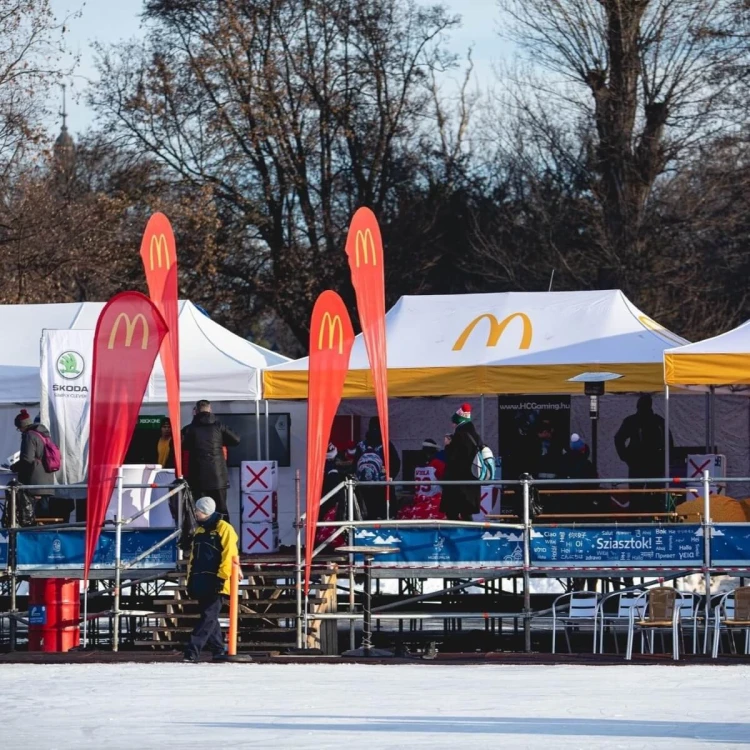 4 flagi reklamowe Flyer L z nadrukiem M