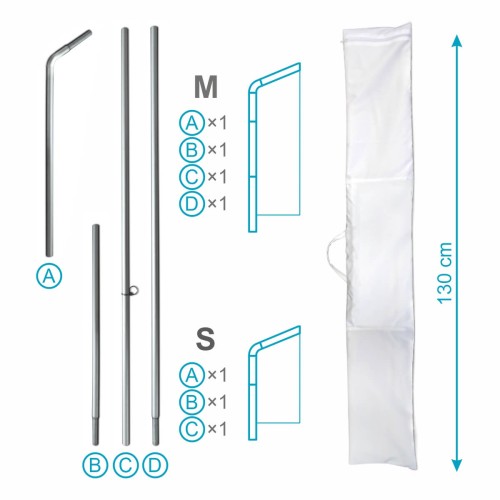 Maszty do flag reklamowych Hussar