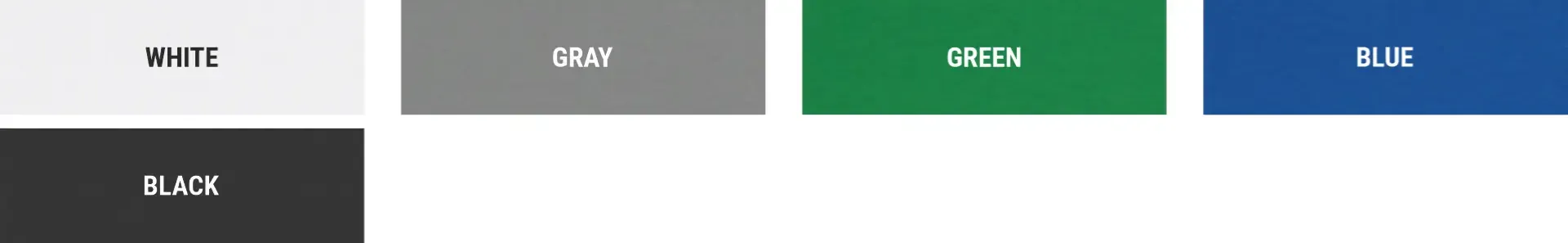 Kolory tkanin poliestrowych powleczonych PVC 330 g/m²