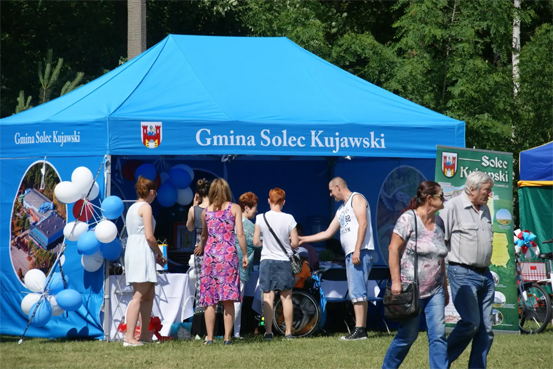 Namiot reklamowy dla instytucji