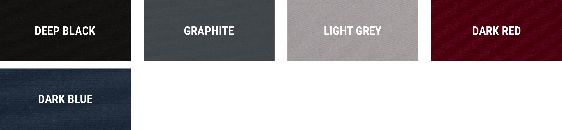 Kolory tkanin wzmocnionych UV+ 290 g/m2