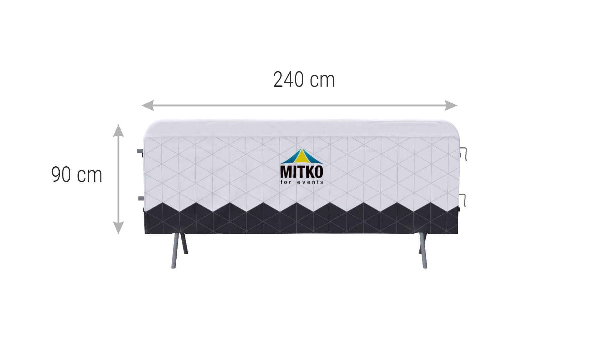 Wymiary banera Poncho Full 240 cm