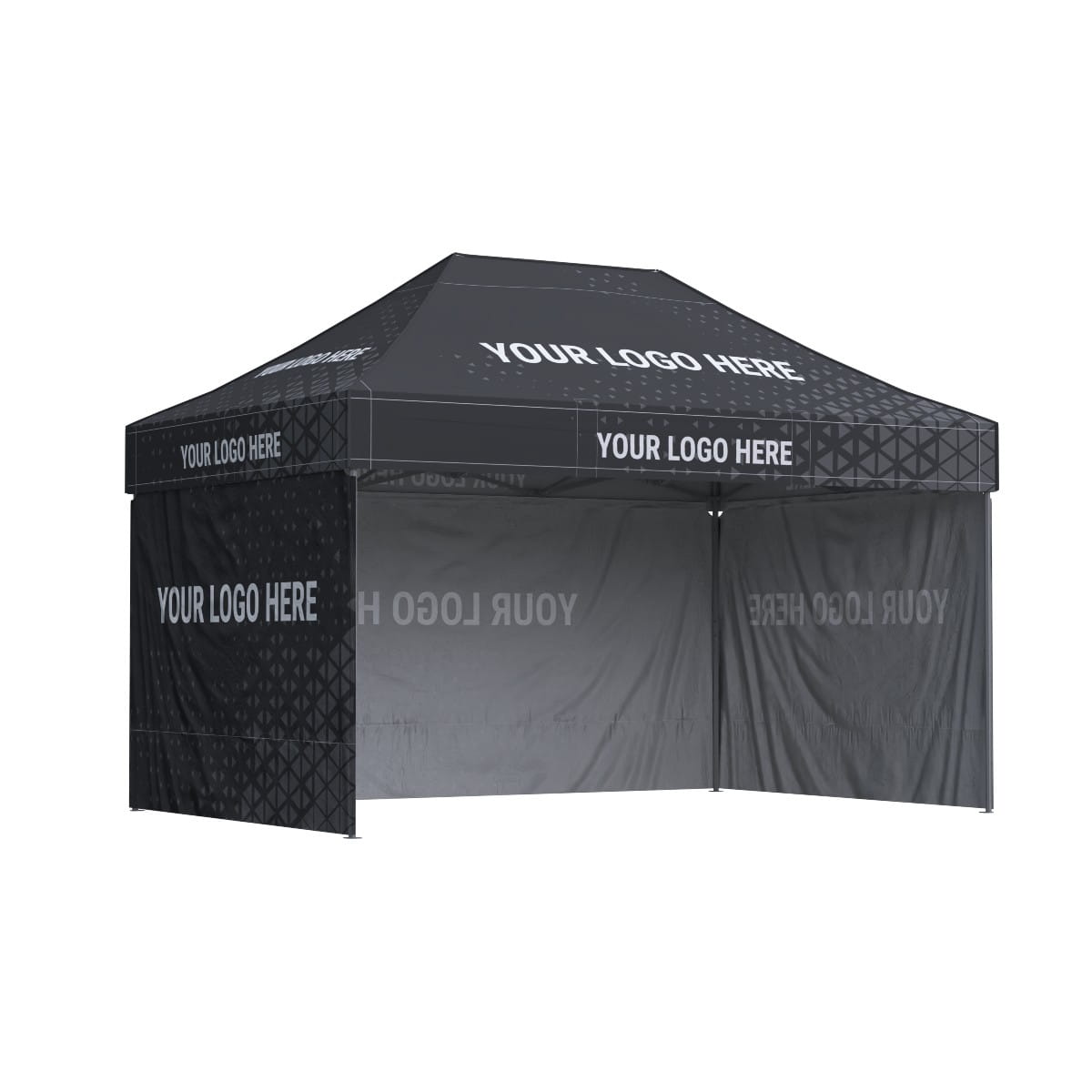 Namiot reklamowy 3x4,5 Octa Go z nadrukiem, 3 ściany z nadrukiem